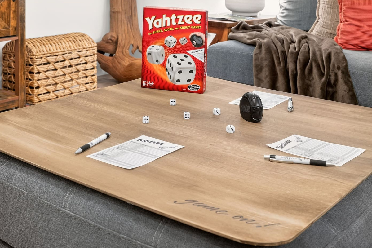 Games anyone?  We have provided a game board for your use.  Please note:  the game board is stored behind the end table/lamp.