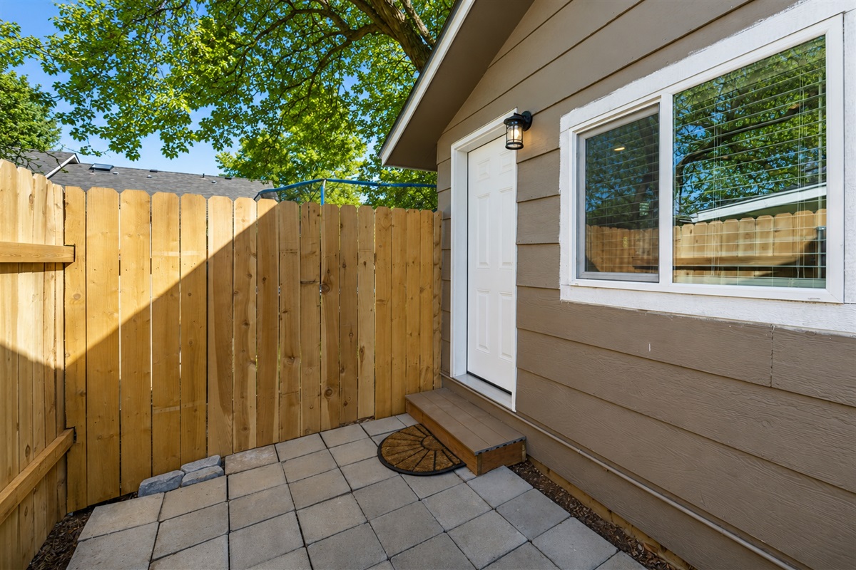 View of your private entrance to the suite.
