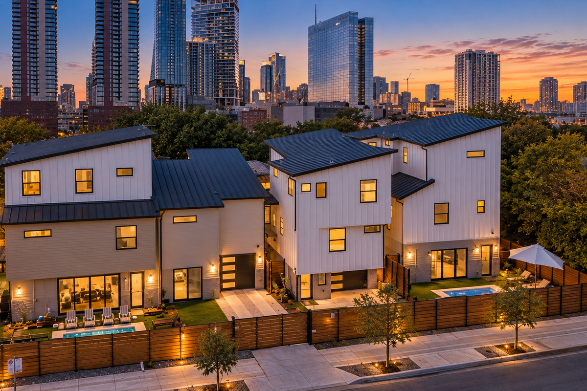 Three homes, 2 pools, 1 block from Downtown
