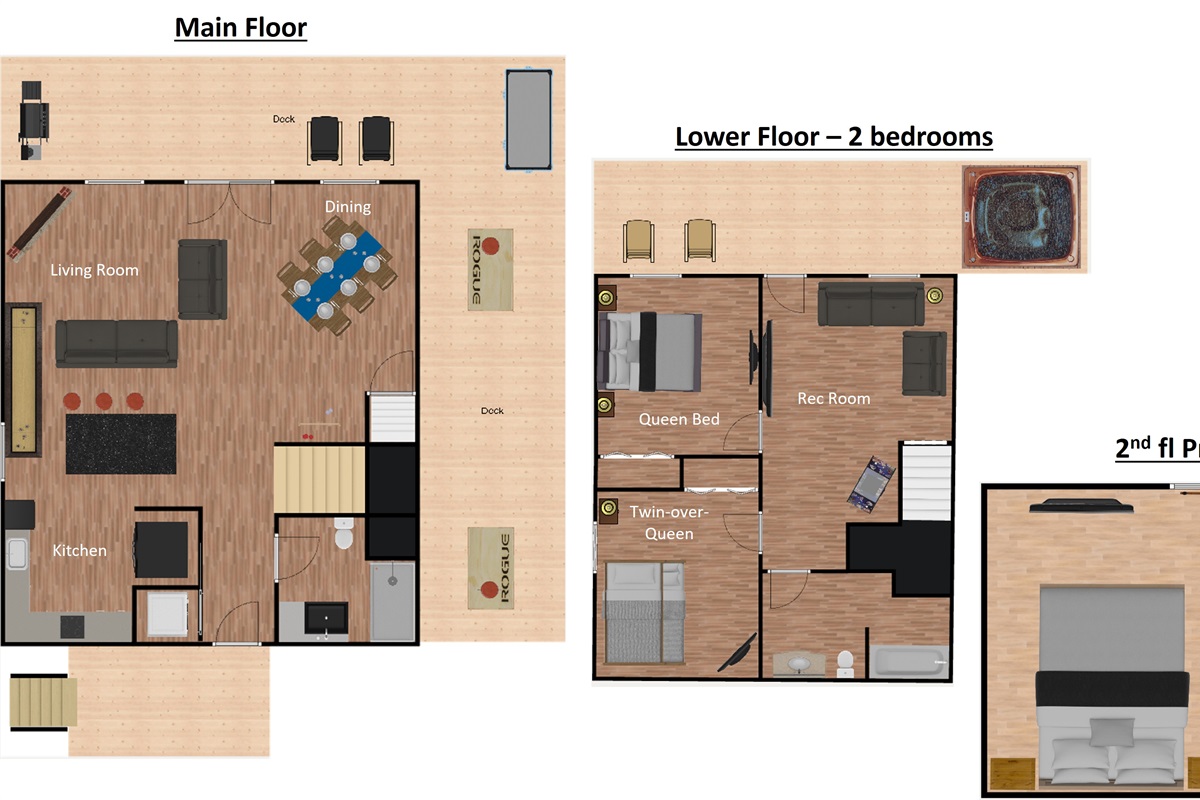 Five Bears Cabin Floorplan