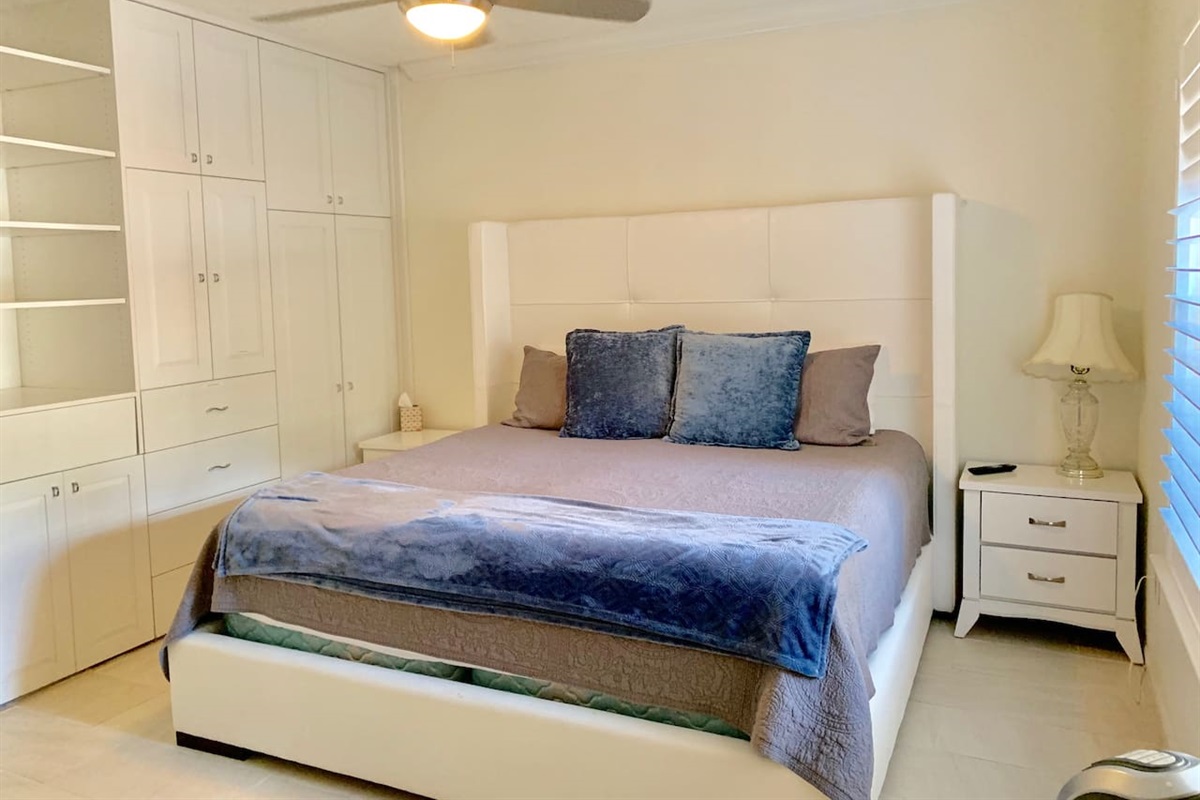 King Bed in Master Bedroom