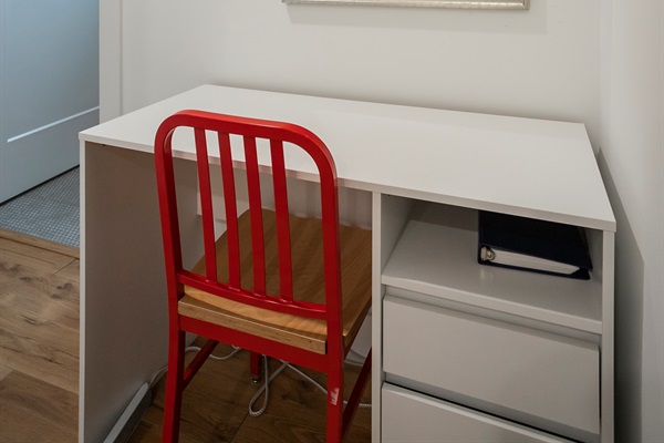 Dedicated work space available