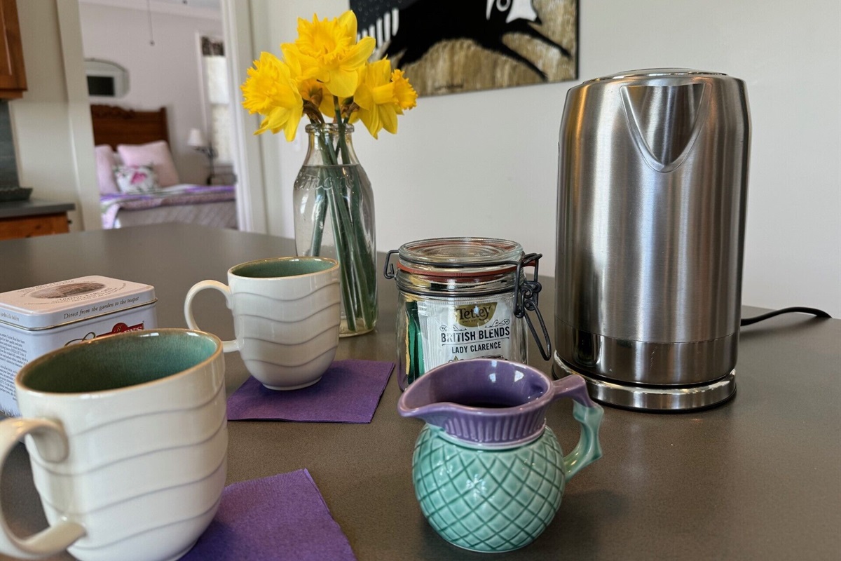 Electric tea kettle available for a perfect cup of tea