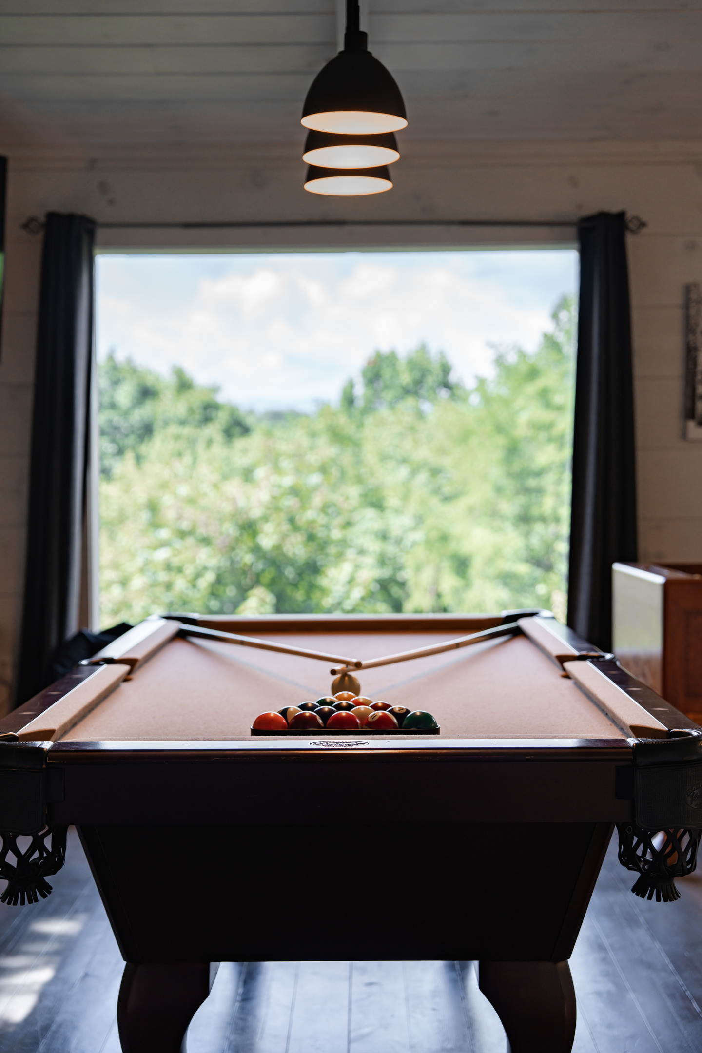 Billiards with a view. Not a bad way to play!