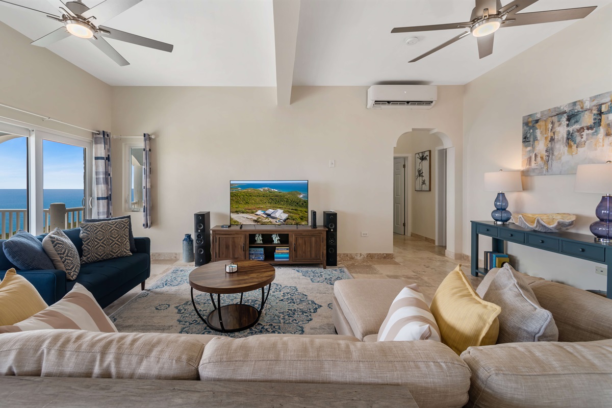 A bright and airy living room that feels like home the moment you enter.