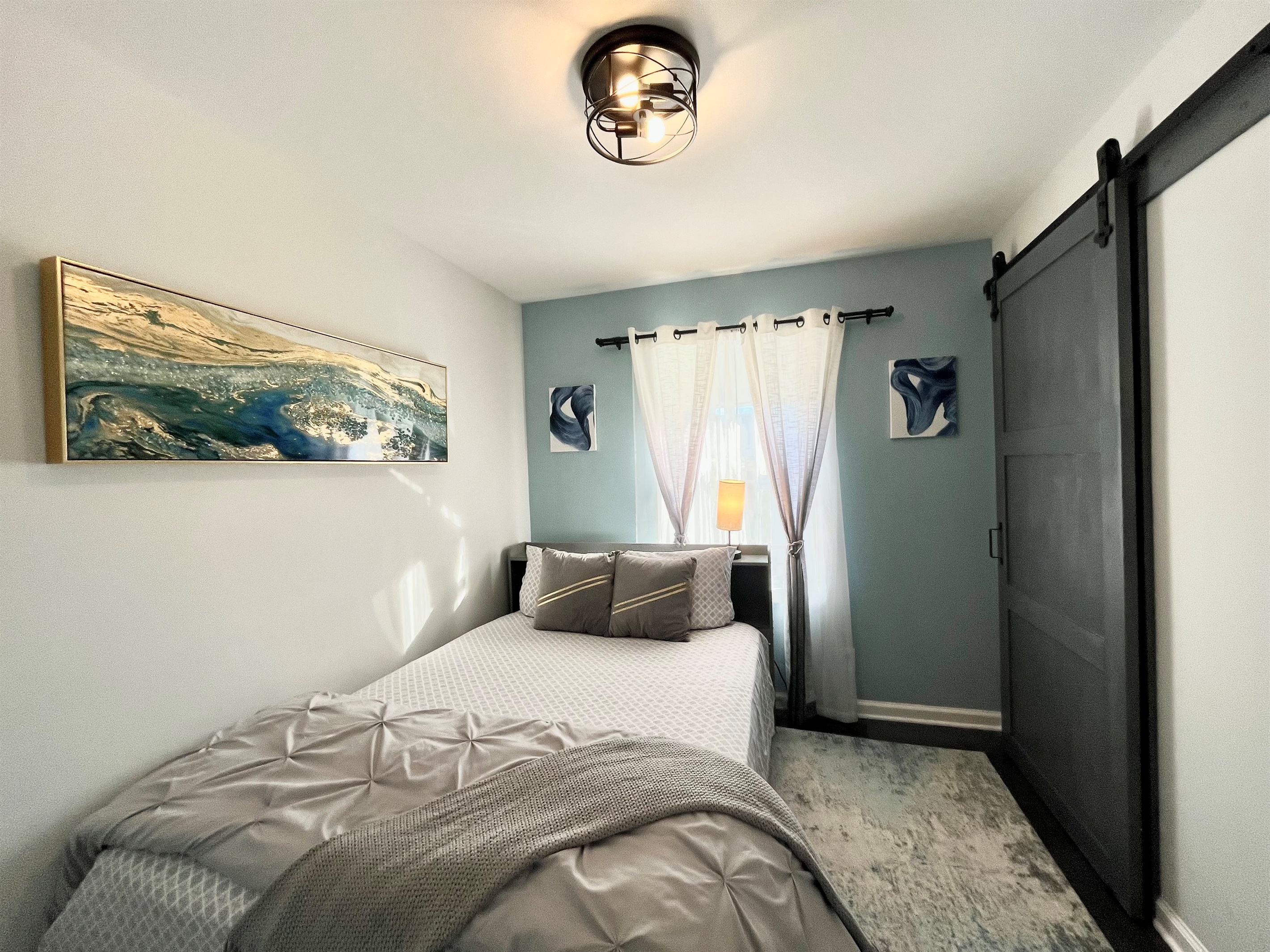 Beautiful bedroom with trundle bed