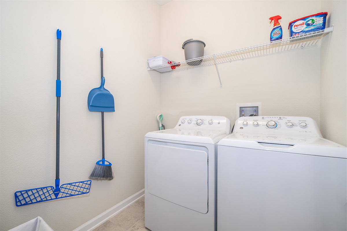 Stocked Laundry Room