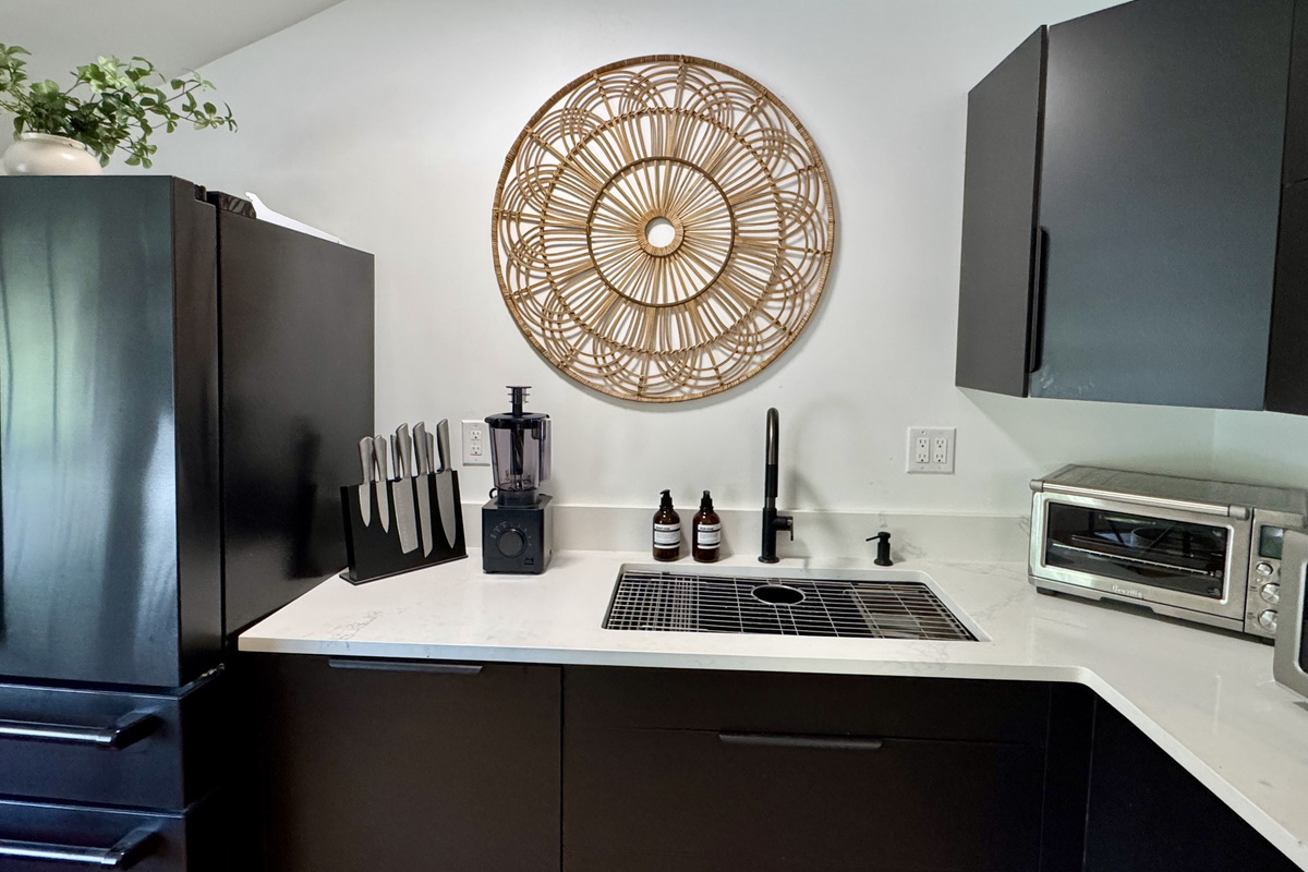 Gourmet kitchen designed for gathering, cooking, and entertaining