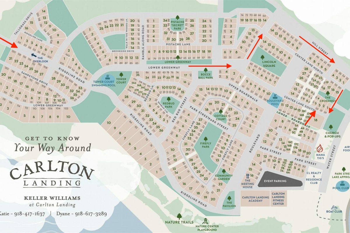 Carlton Landing Map