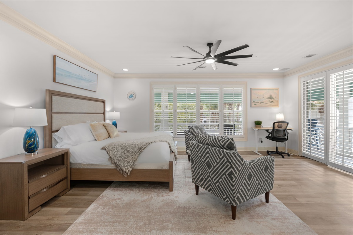 Spacious and serene — your perfect retreat in the large master bedroom.