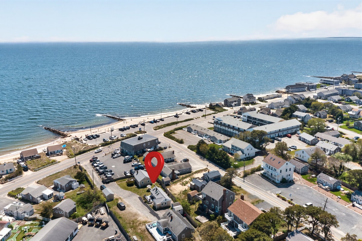 From above, you’ll see just how close you are to the ocean.