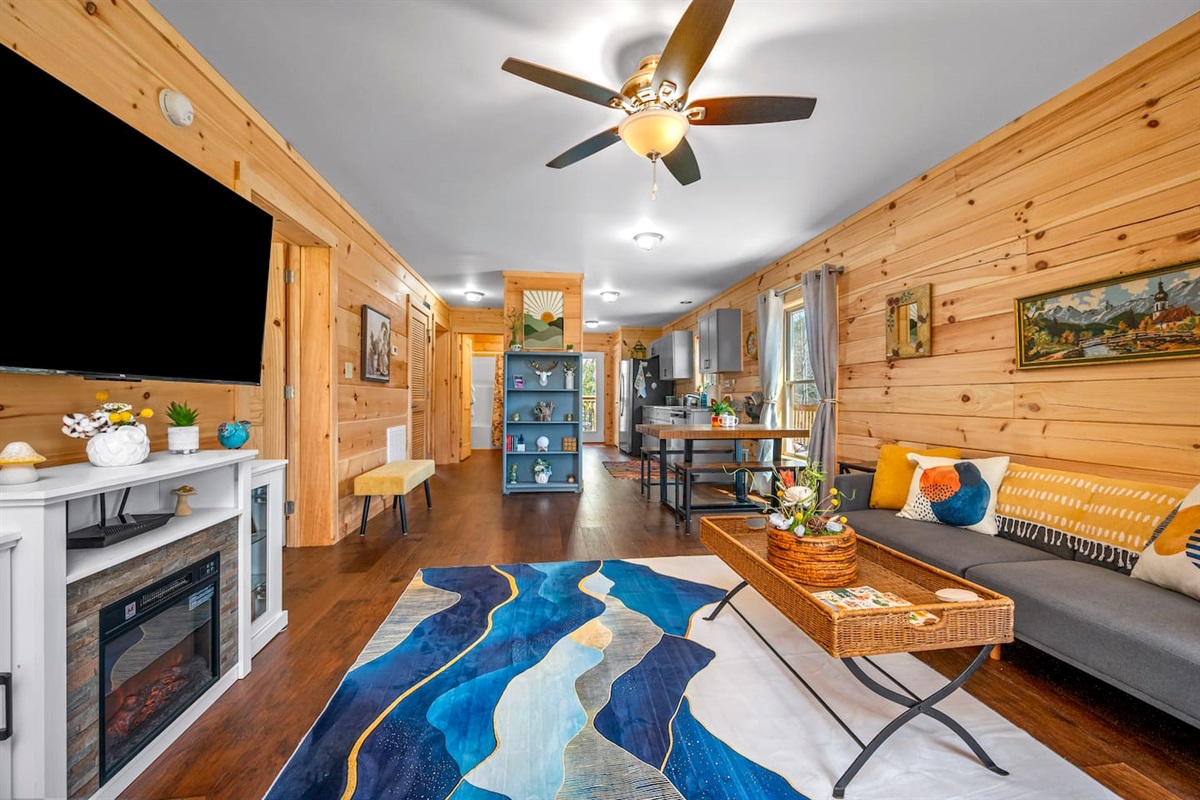 Main area of the cabin walking in