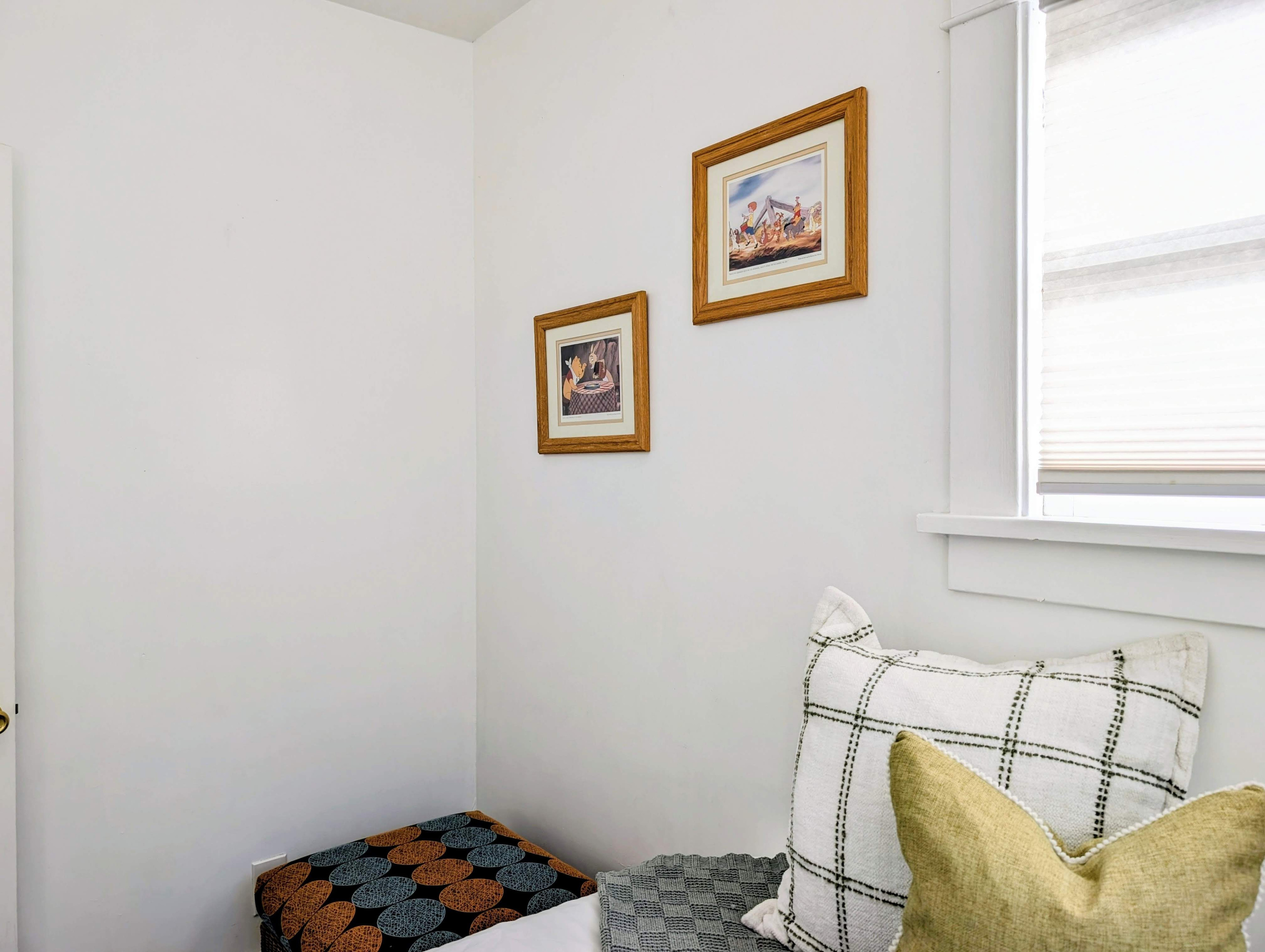 A peaceful little nook that adds warmth, charm, and comfort to your stay.