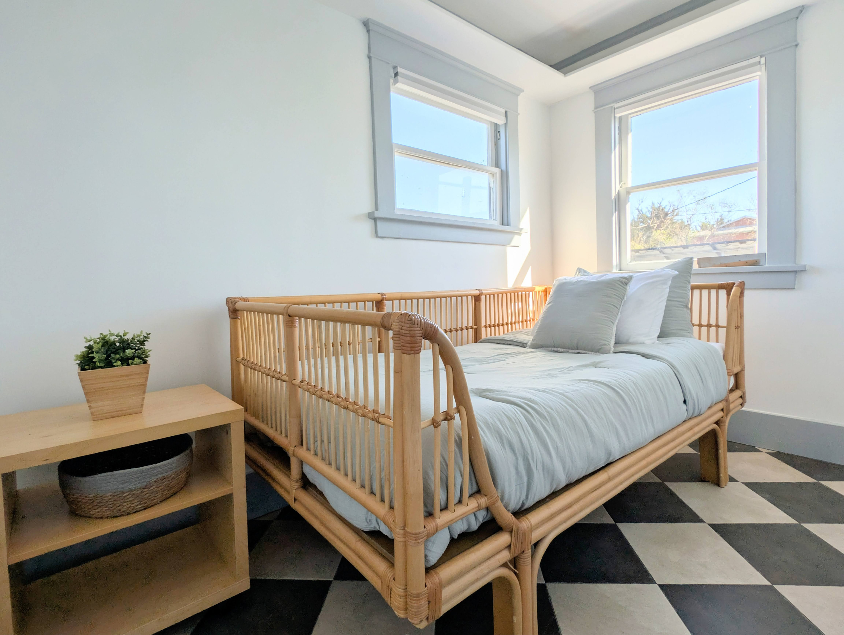 Bright, cozy, and filled with natural light, this charming daybed offers the perfect spot to relax, read, or enjoy a restful night's sleep.