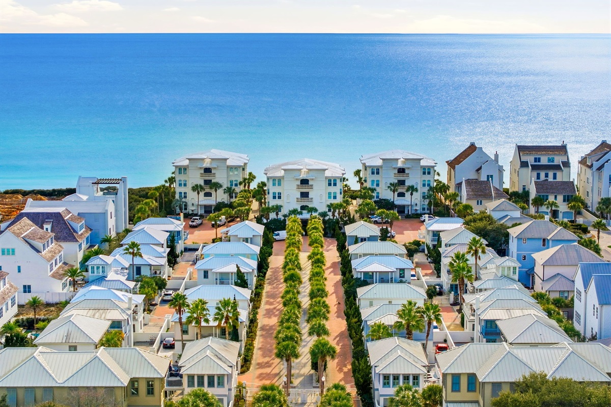 Take a scenic stroll or hop on the seasonal tram to reach your private slice of paradise.