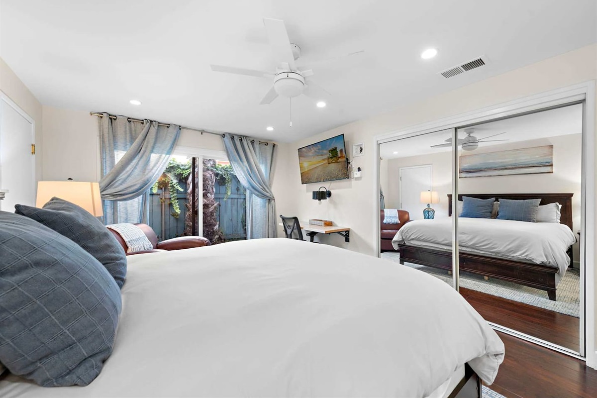 The bedroom also has a 50" TV if you prefer to binge-watch Netflix in bed :)