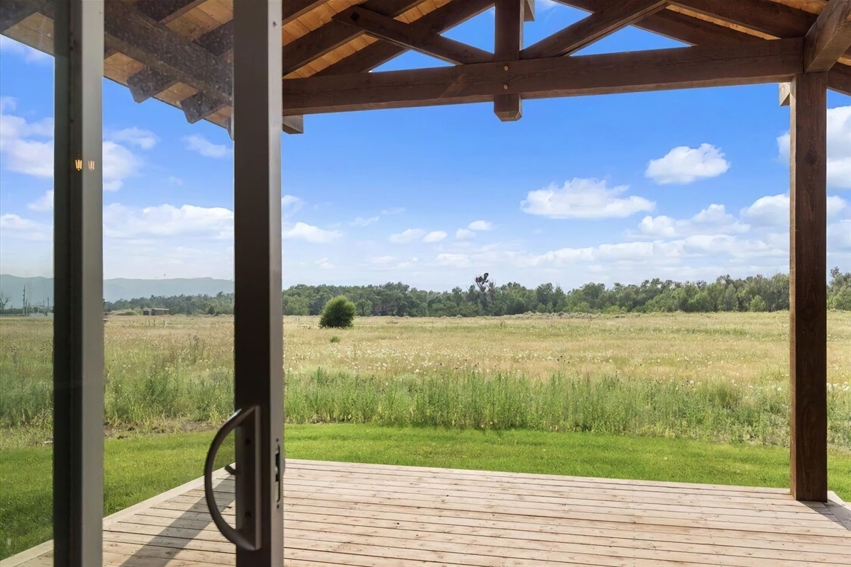 Step out the back door to spectacular views of the Idaho landscape.