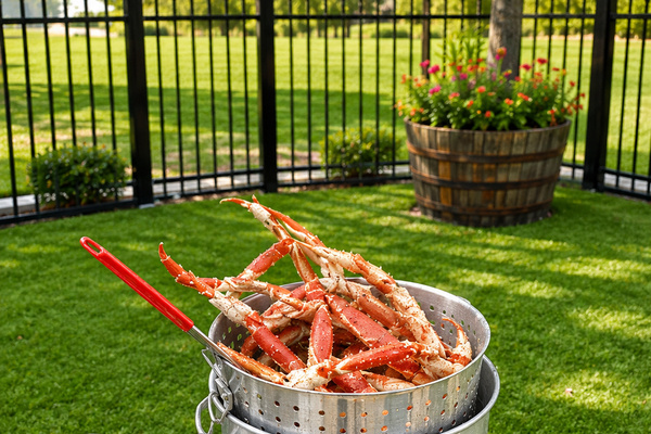 🦀 Bring home the catch! Pick up fresh Gulf seafood from a local market or after a day on the water, then gather around the outdoor seafood boil station for an unforgettable coastal feast with family and friends. It's a true 30A vacation tradition.