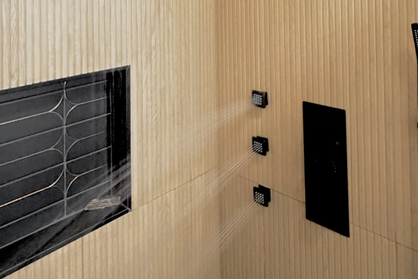Indulge in the ultimate shower experience featuring a large overhead rain shower, additional shower head, three powerful body jets, and handheld sprayer. Let the jets melt the stress of the day away!