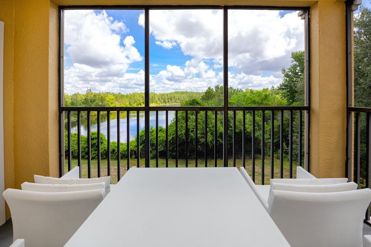 Enjoy meals or snacks with a view