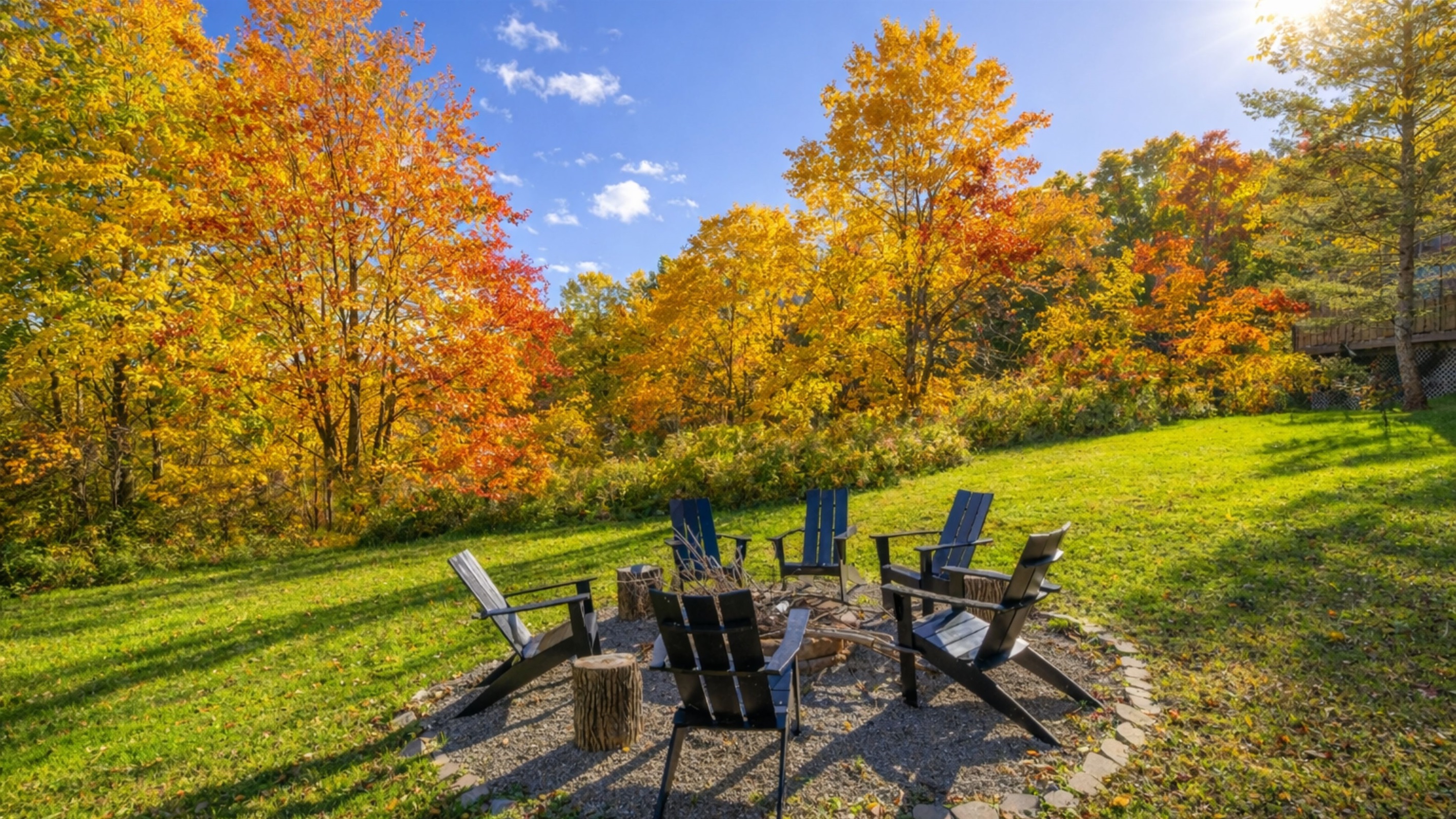 Enjoy a fire in the firepit under the stars
