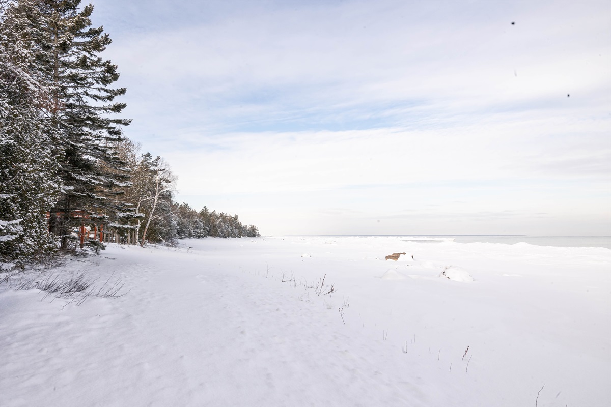Breathtaking winter views of Lake Huron
