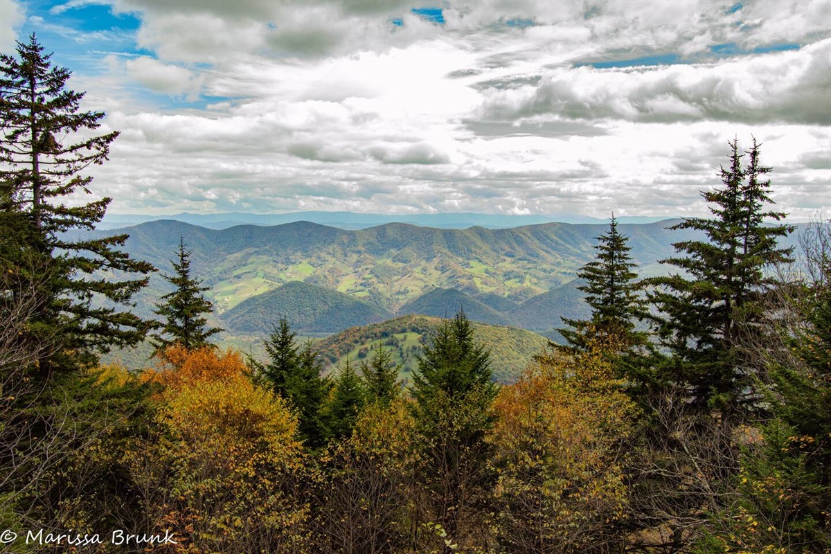 The same view on a fall day. 