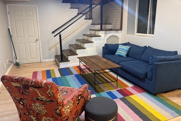 Lower Living Room and Stairs