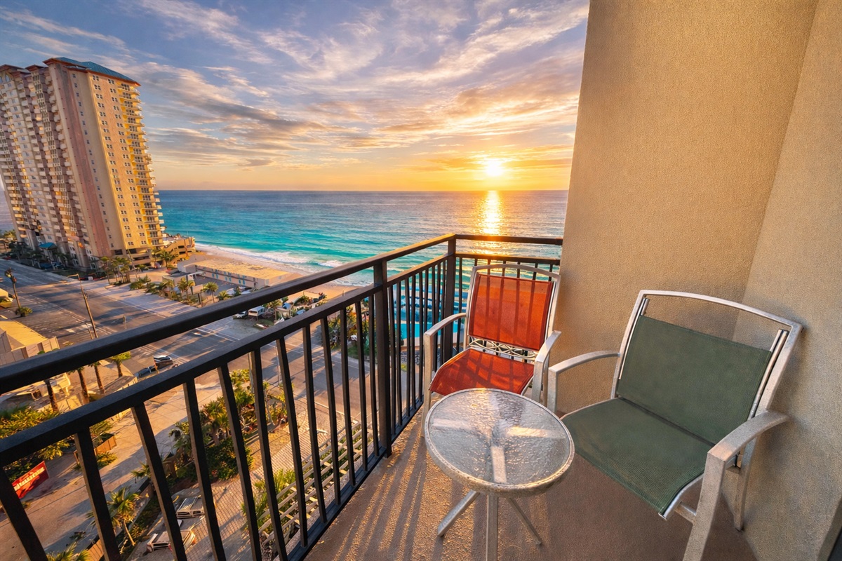 Stunning views from the balcony