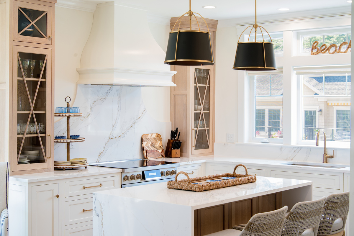 Beautiful finishes, generous counter space, and a statement range create a kitchen you'll actually enjoy cooking in.