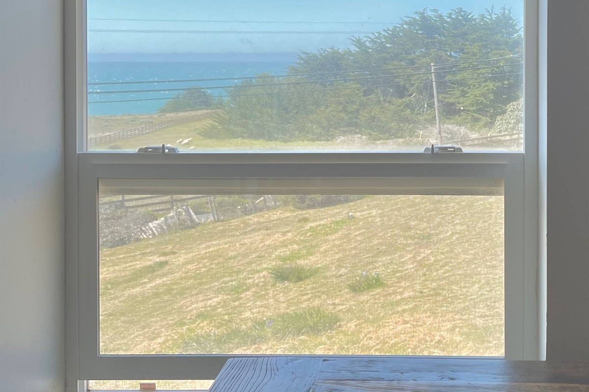 Ocean views from the office desk