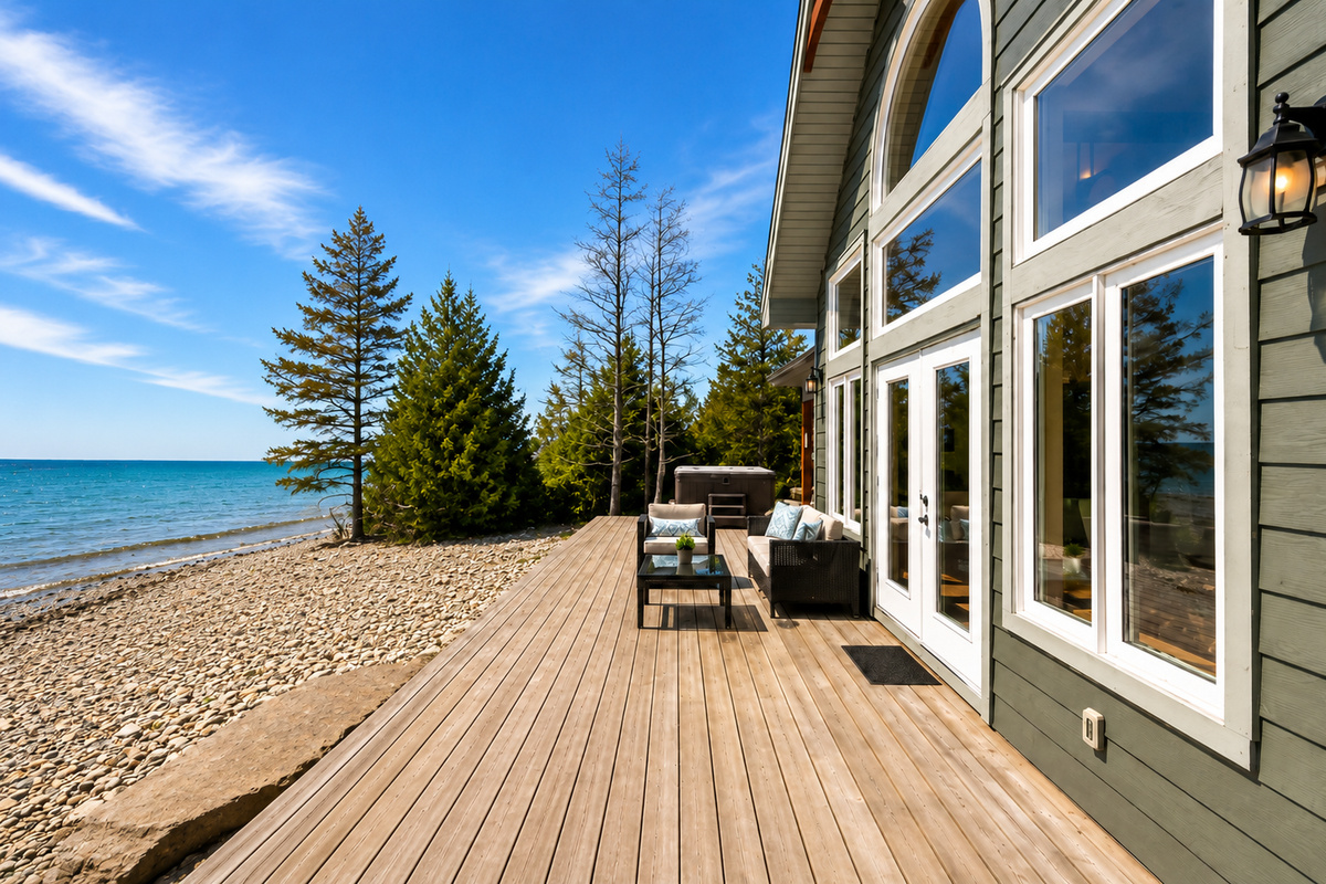 Deck with seating for 6