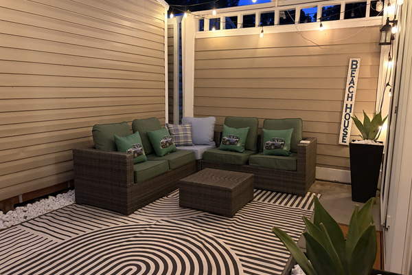 Enjoy ocean breeze in a warm lit private space