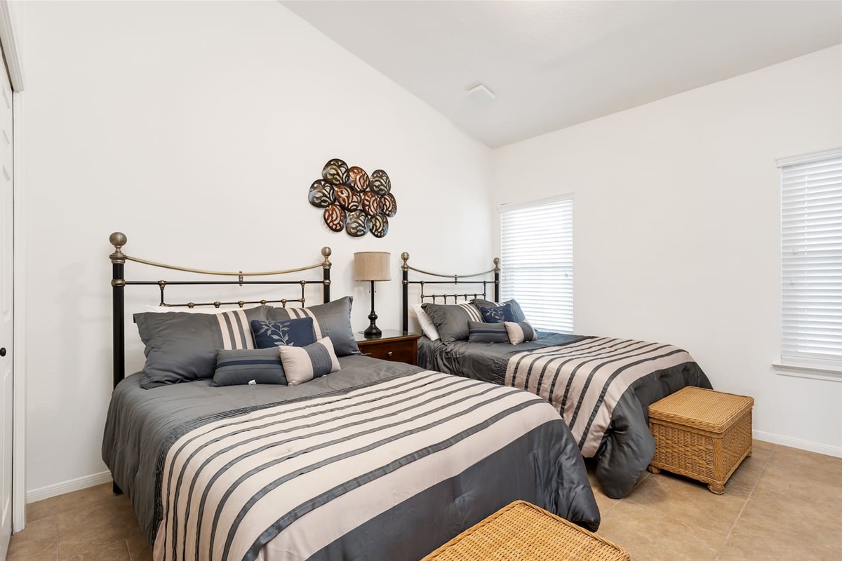 Two Double Beds in Third Bedroom