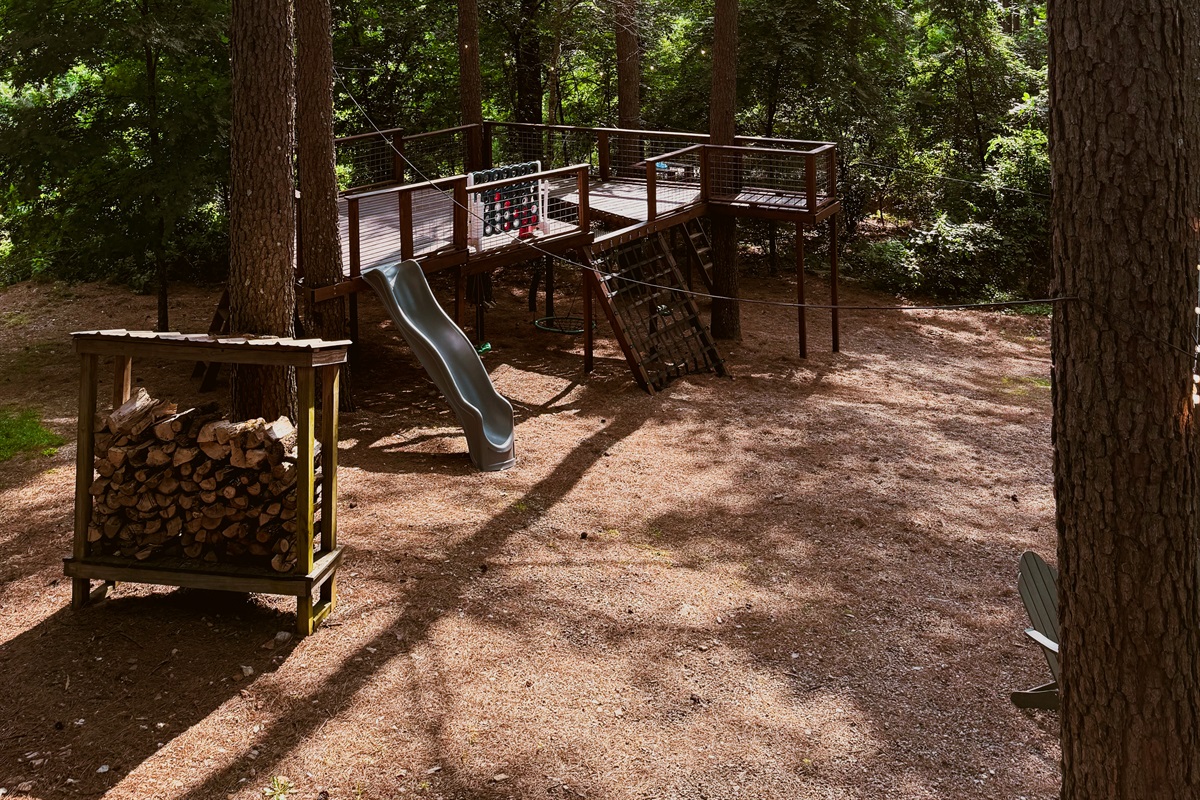 The Freedom Fortress playset is a kid-approved paradise with slides, swings, and more.
