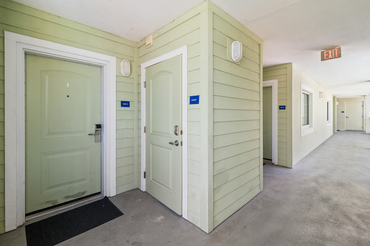 Entryway to unit, located on the 3rd Floor.