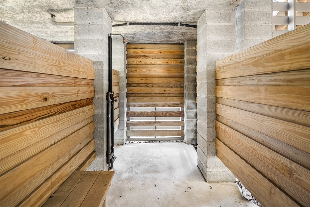 Outdoor Shower 2 | Beach Shelter | 3708 Palm Blvd | Isle of Palms, SC | IOP Escapes