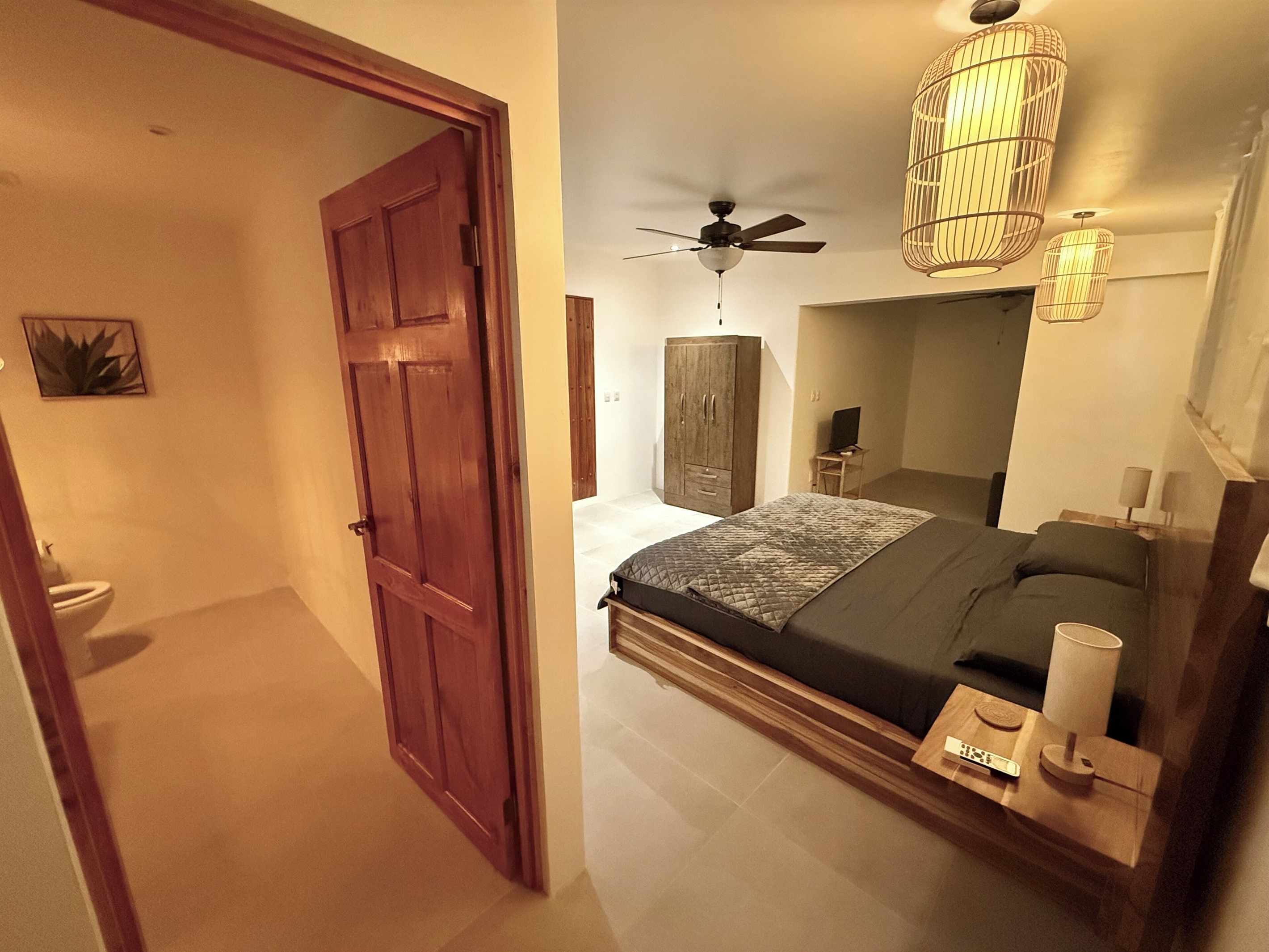 Entrance into bedroom 3 from its own private covered exterior entrance