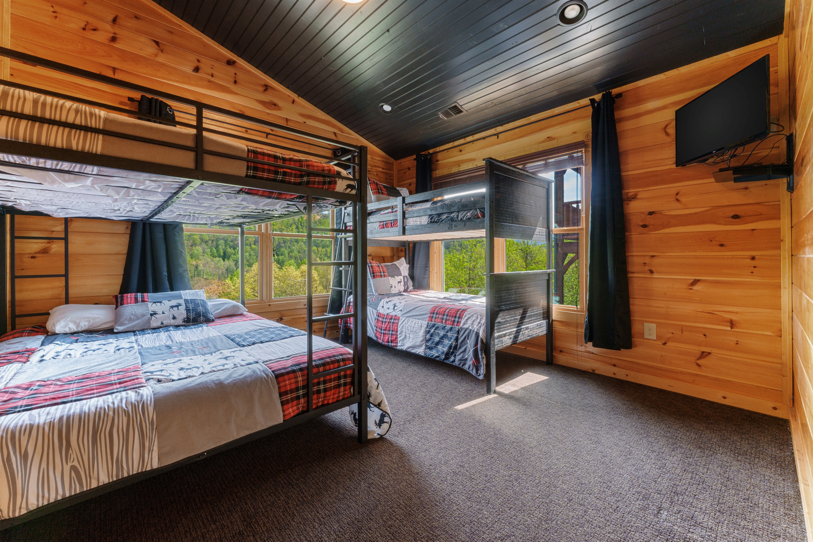 The Den is where memories are made. The kids will love staying in their private bunk room.