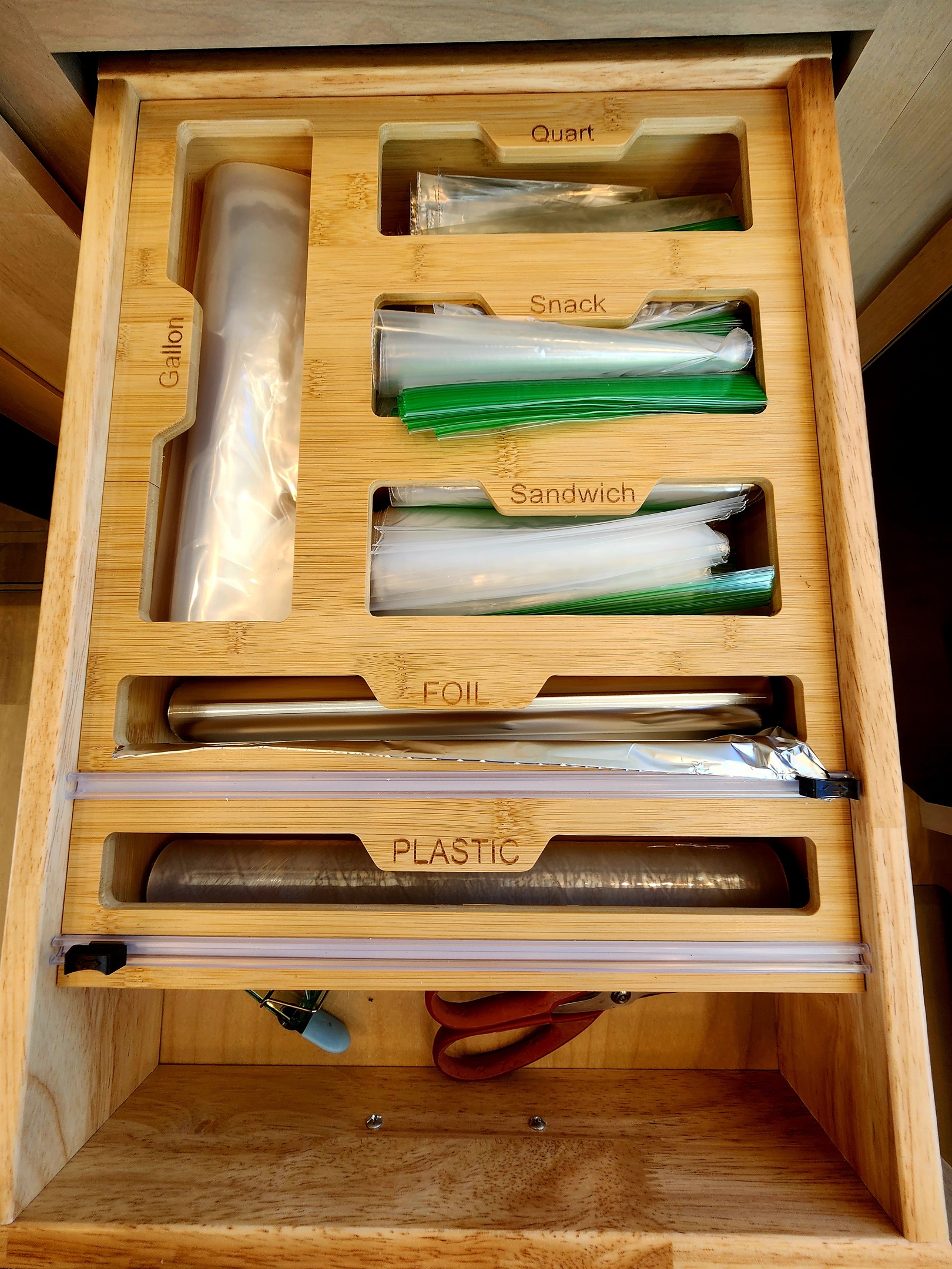 Complimentary bags, foil, & plastic wrap