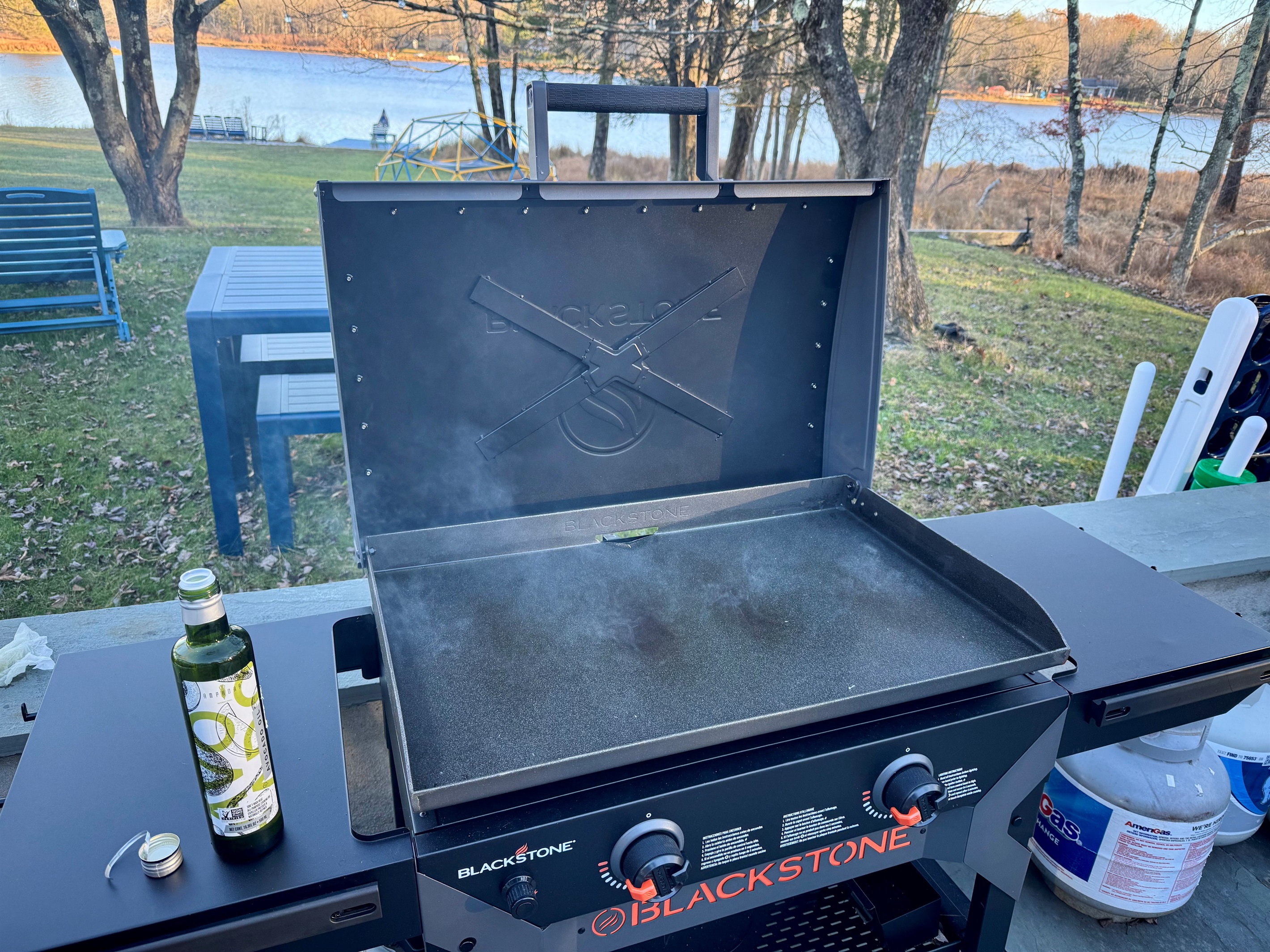 Breakfast pancakes or sunset steaks — grill-side perfection.