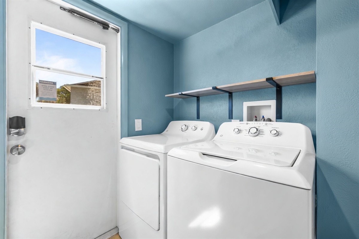 Full size washer and dryer for your use