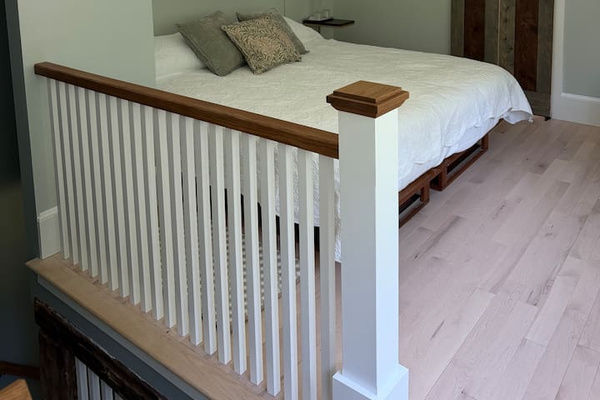Stairs to second floor bedroom