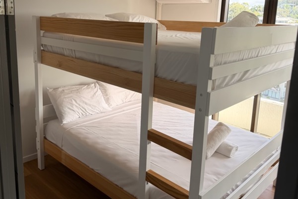 Third bedroom with queen bunk