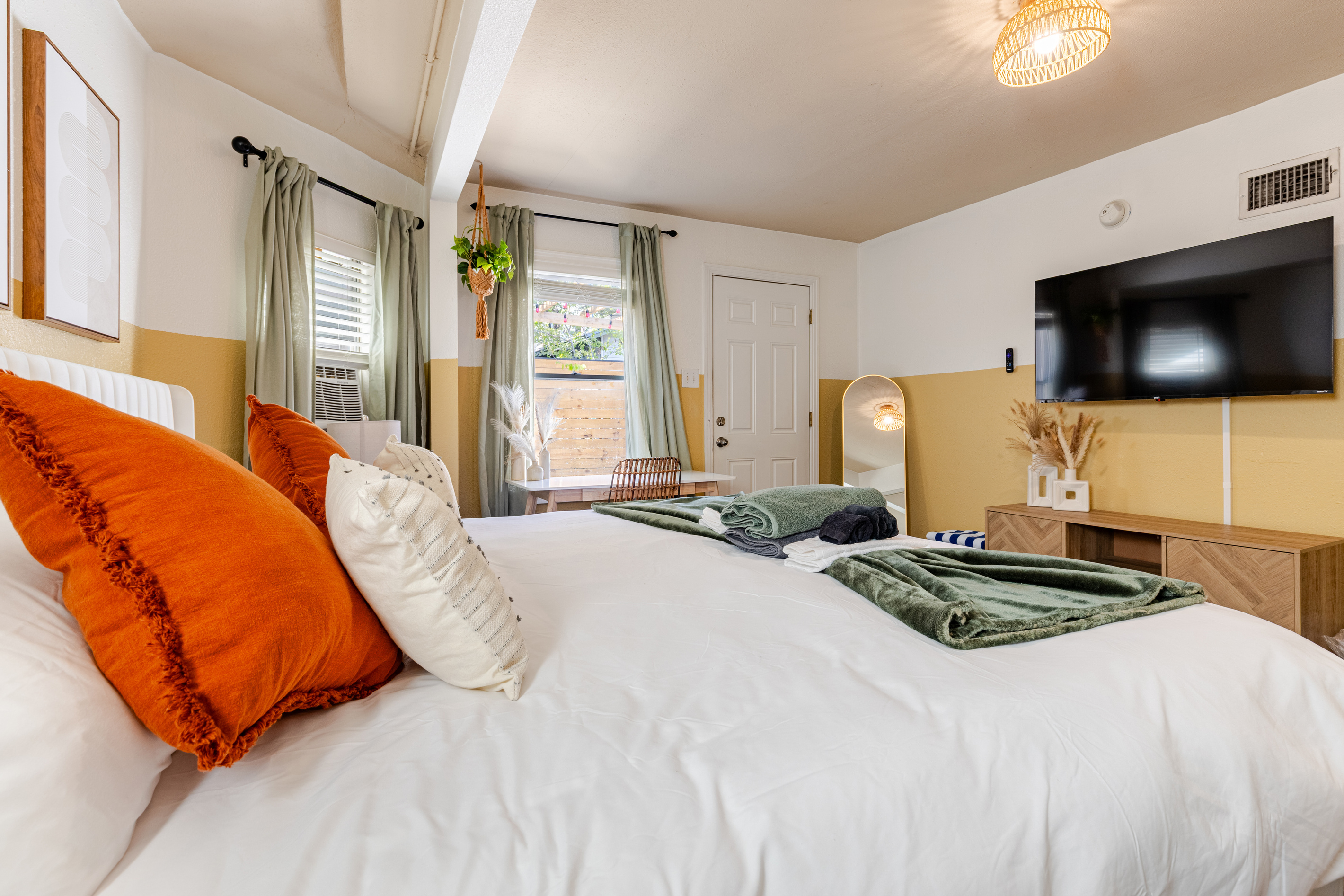 Vibrant decor and natural light create the perfect Austin escape!