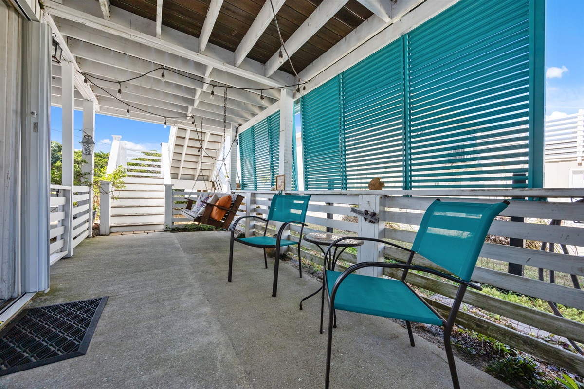 Downstairs swing area