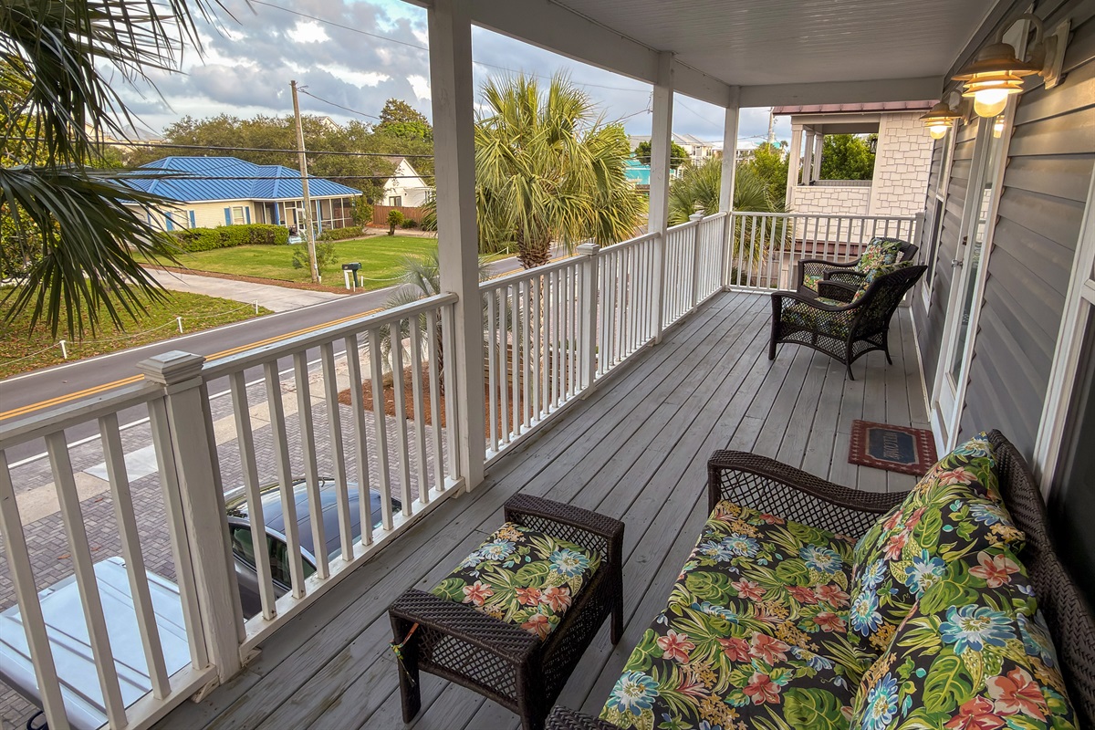 The perfect tucked-away spot for quiet mornings, sunset skies, and breezy evenings after the beach.