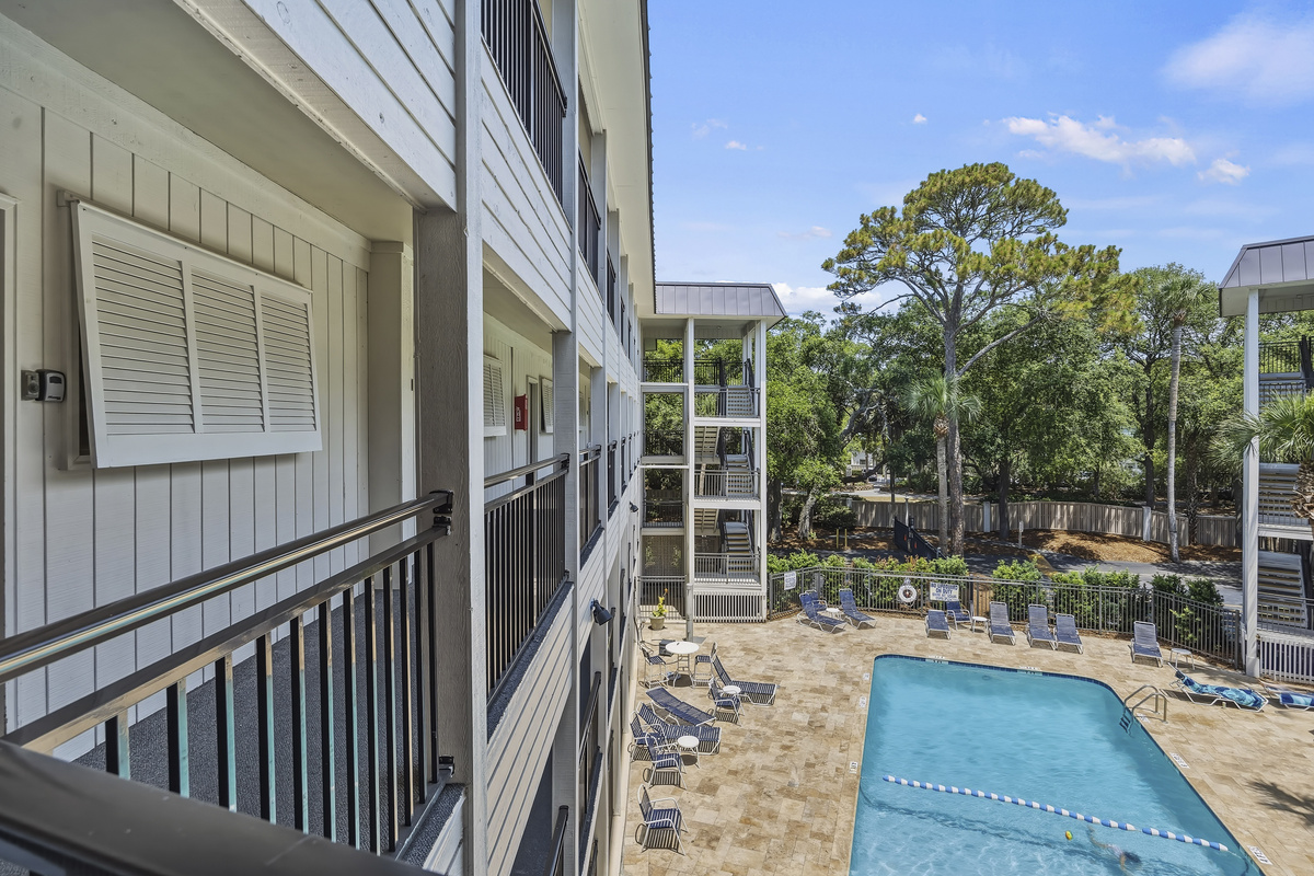 Poolside fun is just a short stroll from your villa.