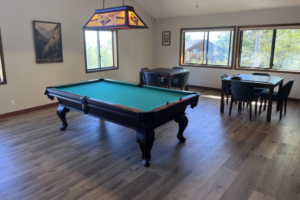 Clubhouse Pool and Poker Tables