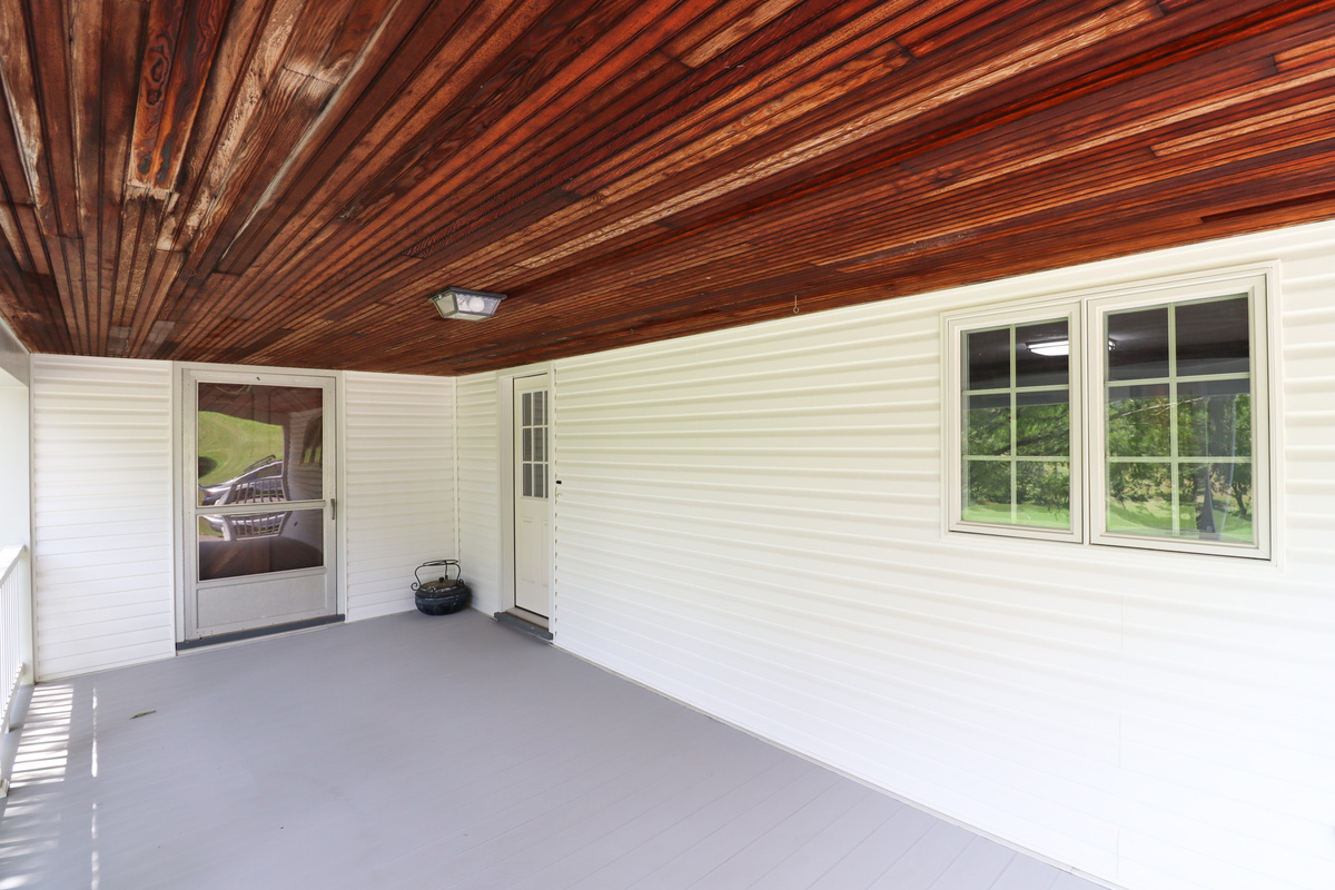 Breathe in the fresh air from the comfort of the porch